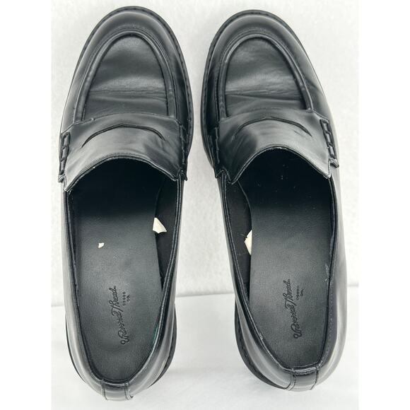 Universal Threads Black/ Maisy Memory Foam Chunky Heel Penny Loafers 9 1/2 - Picture 5 of 8